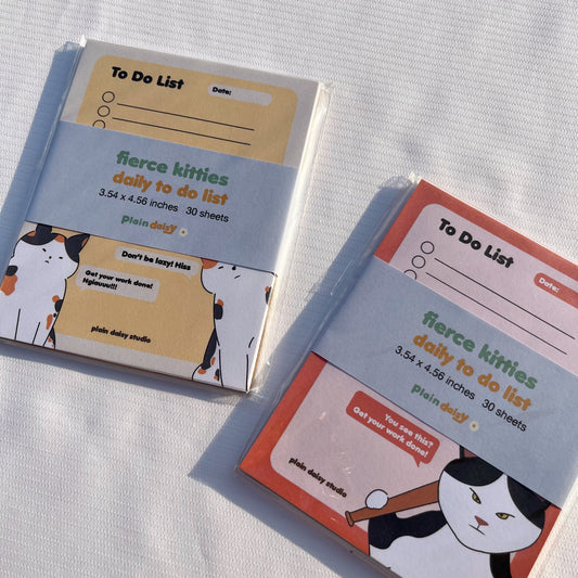 fierce kitties daily to do list