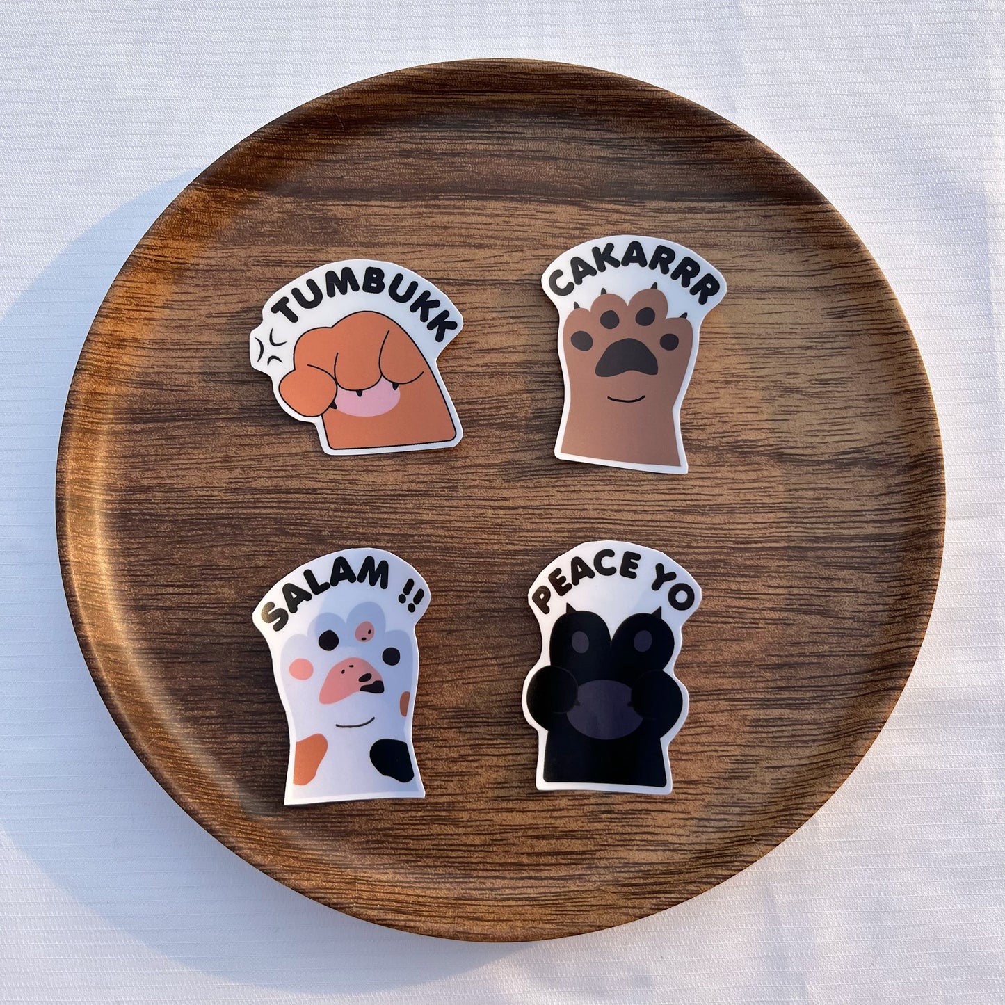 cat paw stickers