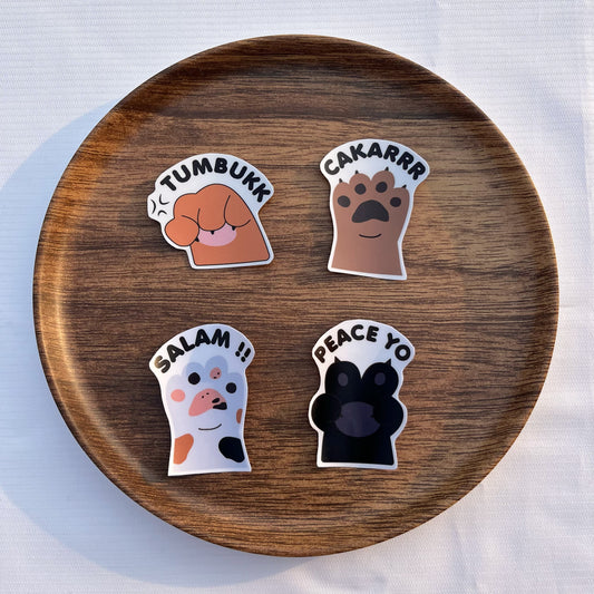 cat paw stickers