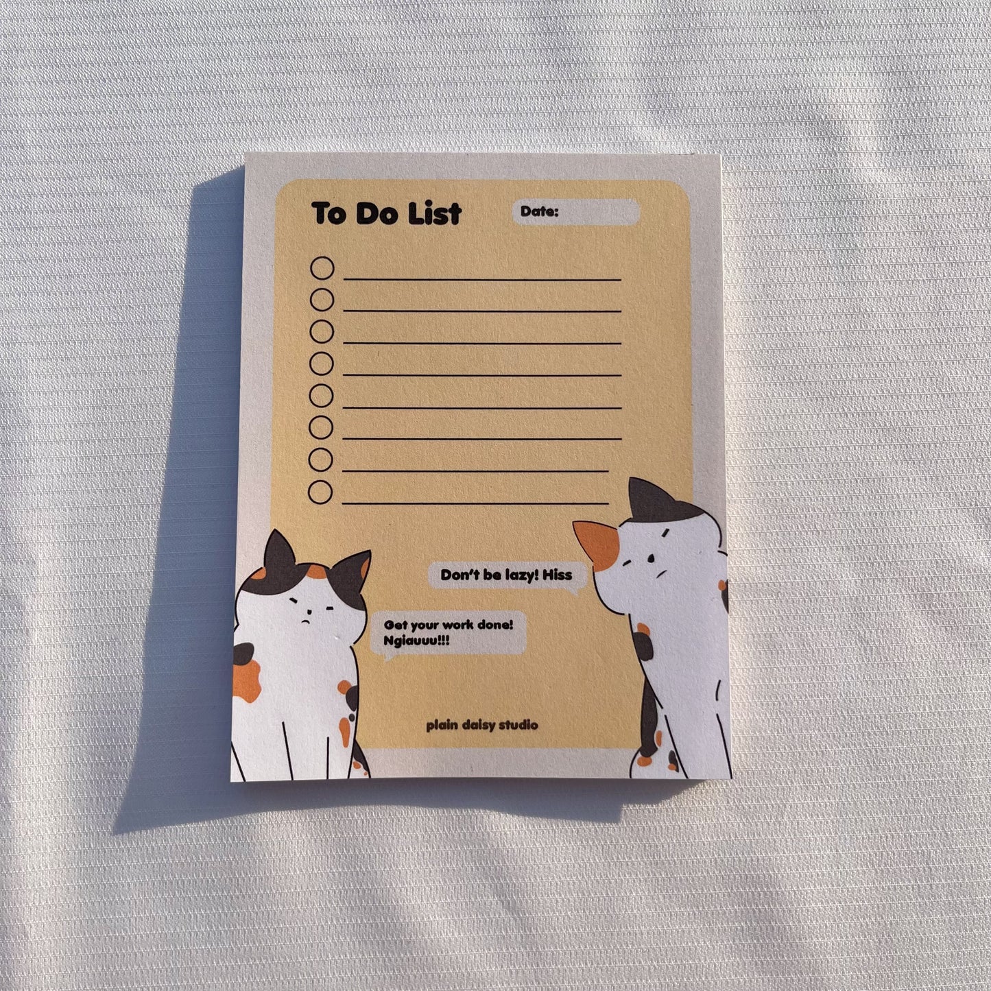 fierce kitties daily to do list